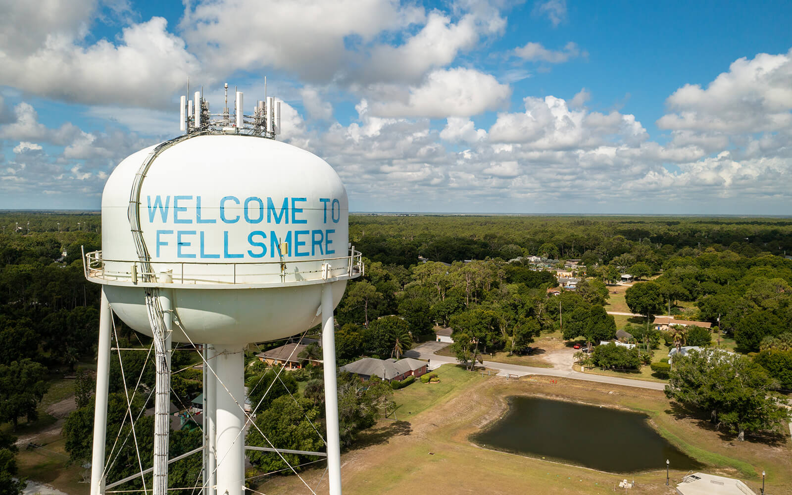 Aerial view of Fellsmere, FL