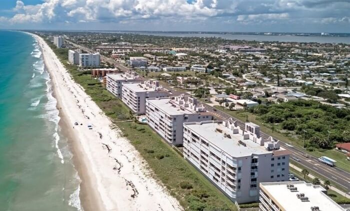 Aerial view of Indian Harbour Beach, FL