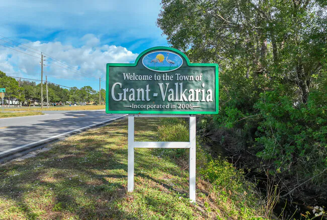 Aerial view of Grant-Valkaria, FL