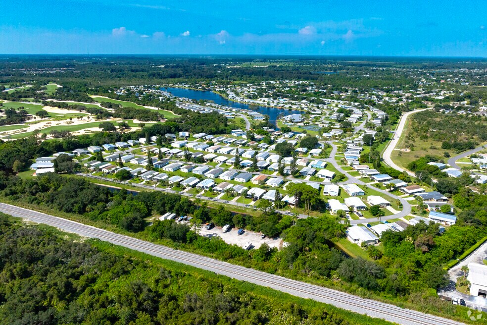 Aerial view of Winter Beach, FL