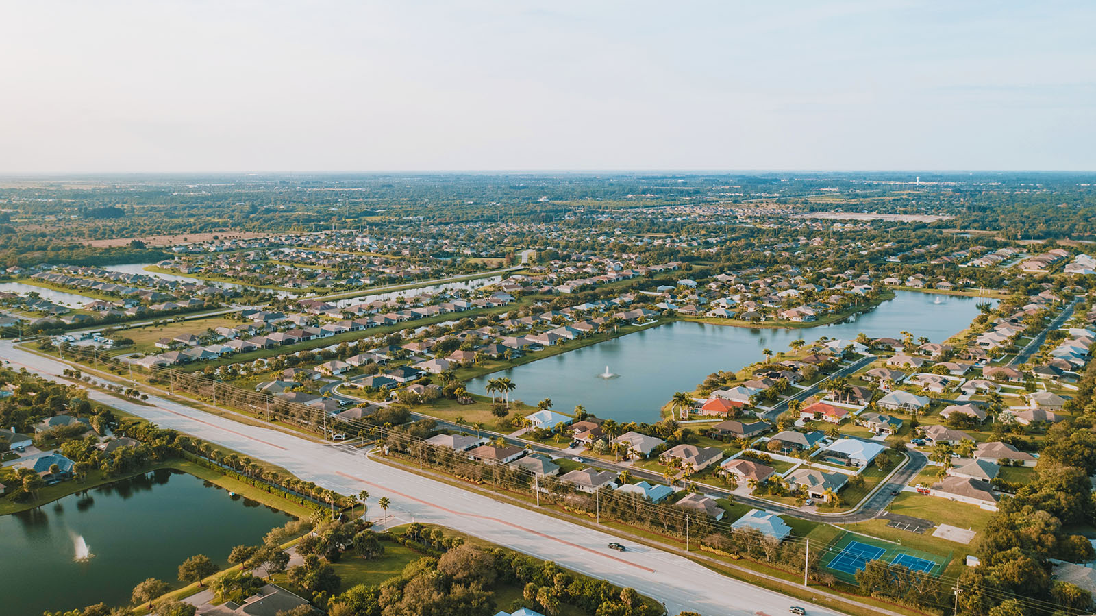 Aerial view of Florida Ridge, FL