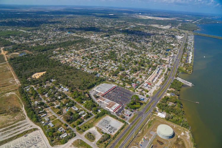 Aerial view of Port St. John, FL