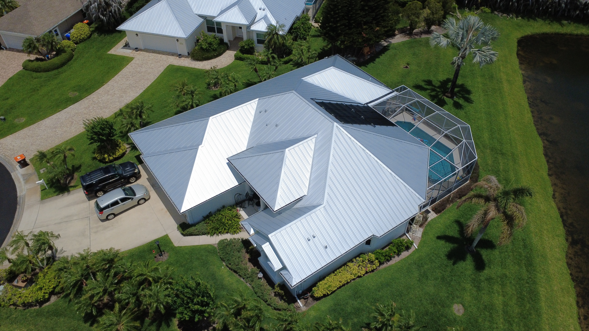 Standing-seam metal roof on a Florida property installed by ProCraft Renovations