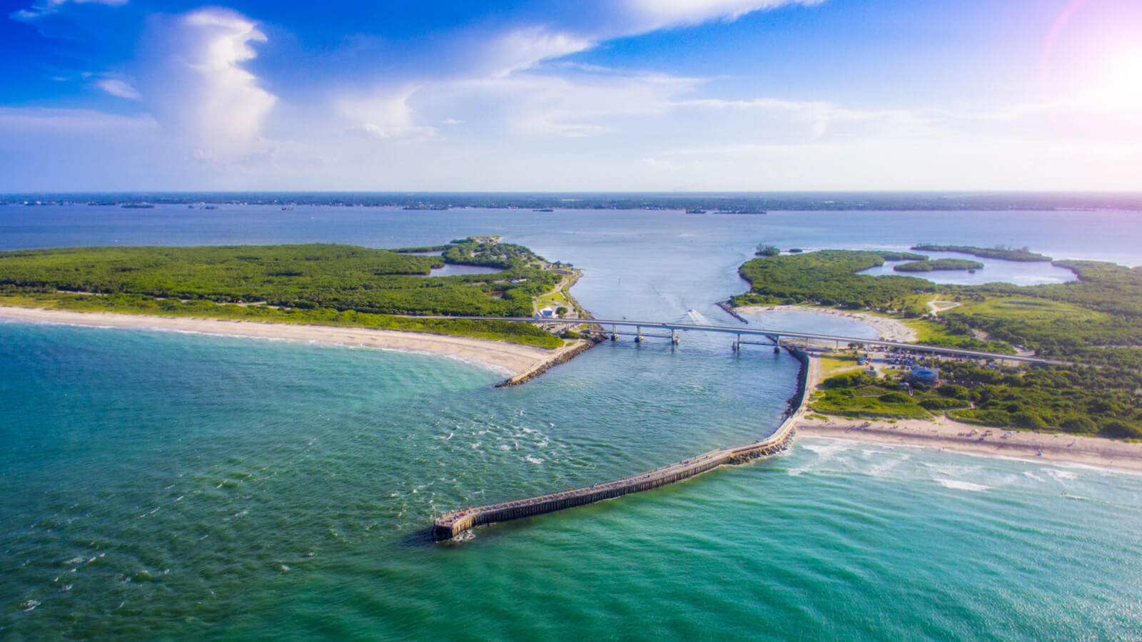 Aerial view of Indian River Shores, FL