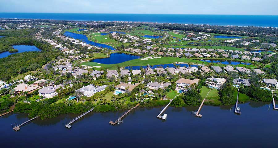 Aerial view of Orchid, FL
